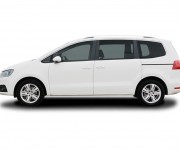 Seat Alhambra белого цвета вид сбоку