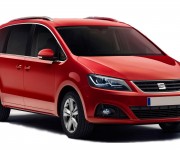 Seat Alhambra красного цвета