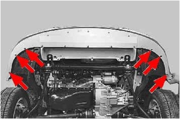 Саморезы крепления переднего бампера на Ладе Приоре